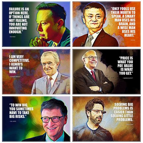 Buy Motivational and Inspirational Quotes Wall s, (Elon Musk, Bill ...