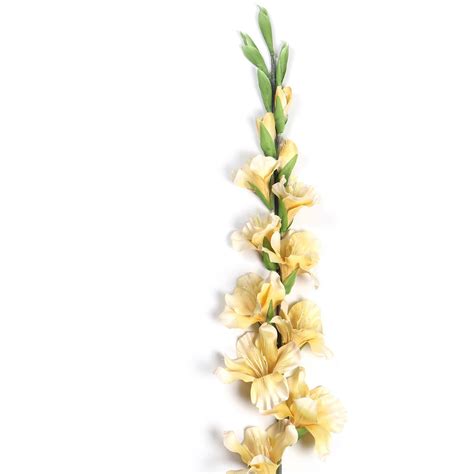 Shop Yellow Gladiolus Faux Flower Stem Single - at Best Price Online in ...