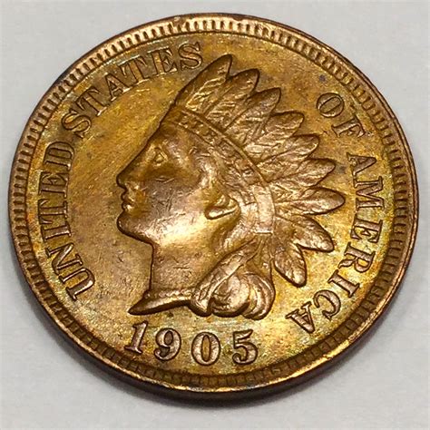 1905 AU/BU Indian Head Penny Beautiful Coin | Property Room