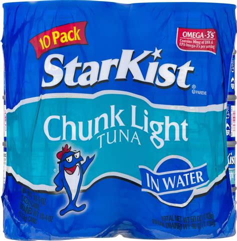 Amazon.com : StarKist Chunk Light Tuna in Water, 5 oz (8 Pack) Canned ...
