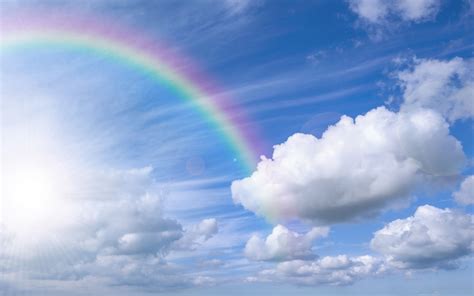 Wallpaper Of Rainbow In Sky