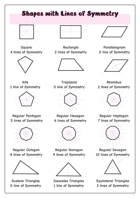 14 Lines Of Symmetry Worksheets - Free PDF at worksheeto.com