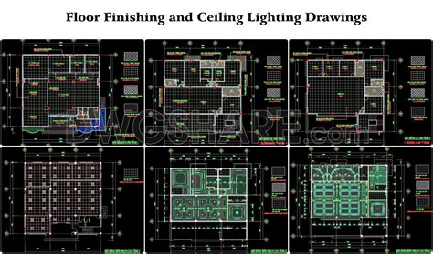 97. Floor Finishing And Ceiling Lighting Drawings - Free Cad Blocks ...
