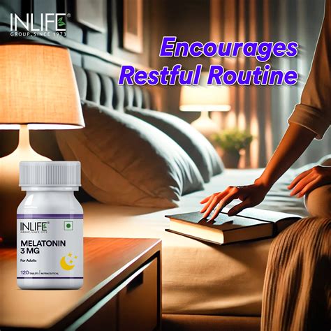 Inlife Melatonin 3 mg Tablets – Natural Sleep Aid, Non-Habit Forming ...