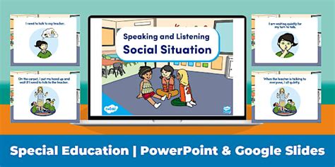 Speaking & Listening Situation PPT & Slides for Special Ed