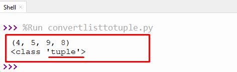 List to Tuple Python 的图像结果