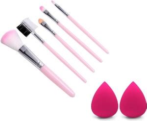 Shrijaa Beauty 5 Pcs/Pack Foundation, Eyeshadow Makeup Brush Set+2 MN ...