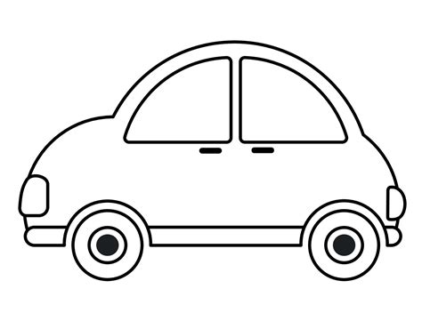 Car in Line Icon Clipart Cartoon Vector Illustration 22307118 Vector ...