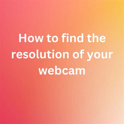 Test My Camera On Computer 的图像结果