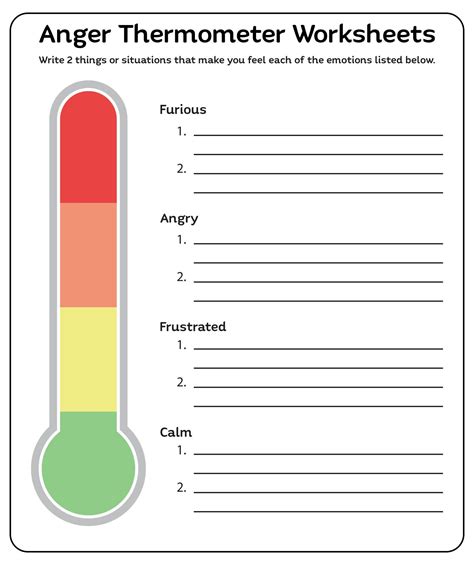 Blank Thermometer - 10 Free PDF Printables | Printablee | Counseling ...