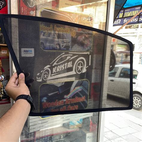 Tata Nexon fix half curtains black set of 4 – Kristal Cars
