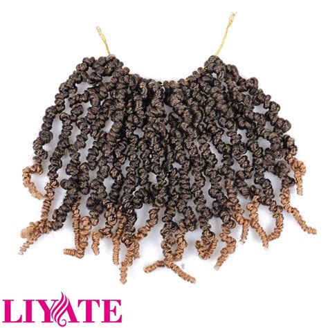 Buy Liyate 3 Packs Pretwisted Spring Twist Crochet Hair Short Curly ...
