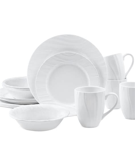 Corelle White Square Dinnerware Sets - DLI Finance