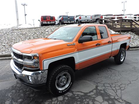 New Chevy Truck | Orange and White Pickup Trucks