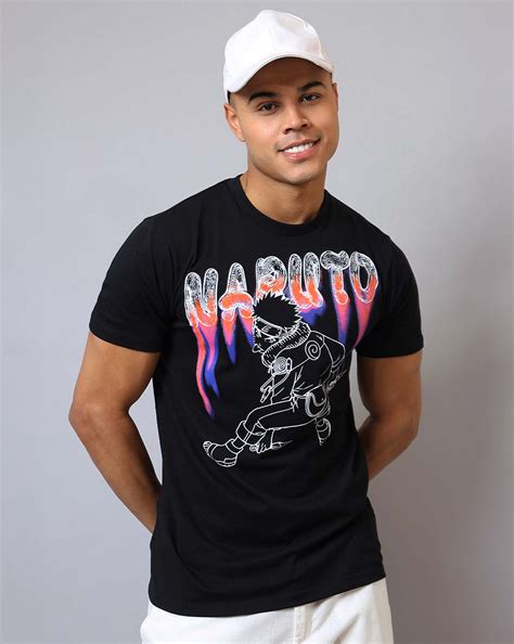 Naruto Printed Regular Fit Tshirt For Men – Free Authority