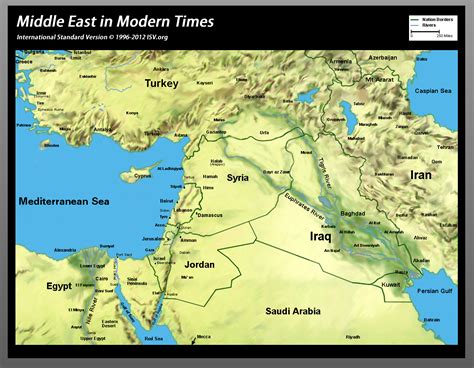Map Of Biblical Middle East