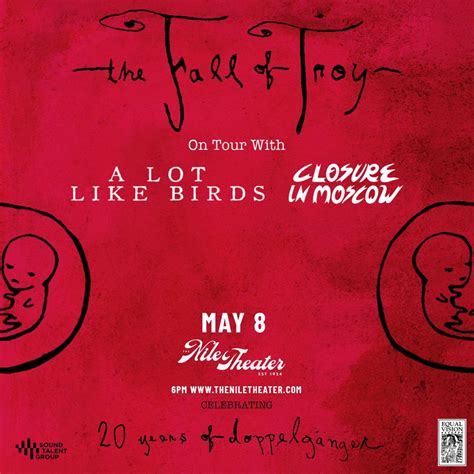 The Fall of Troy - 20 Years of Doppelganger - The Nile, 105 W Main St ...