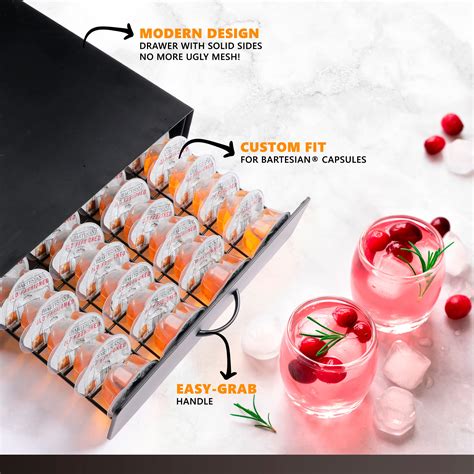 Storage Drawer for Bartesian Cocktail Capsules by Ksestor - Holds up to ...