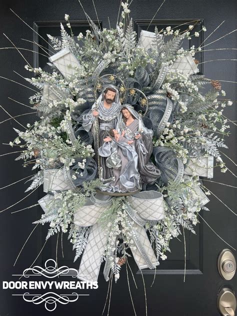 Nativity Wreath DIY 的图像结果