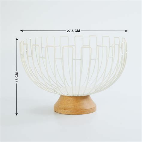 Buy Mirage Metal Fruit Basket from Home Centre at just INR 1299.0
