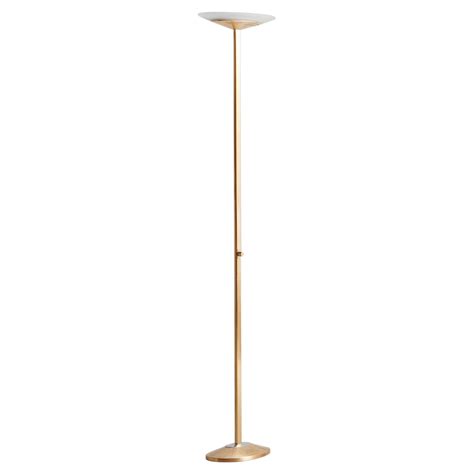 Deco Period Brass Torchiere Floor Lamp at 1stDibs