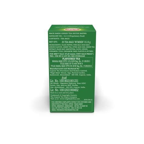 Buy Wagh Bakri Shudh Kahwa Green Tea Bags | Kahwa Tea