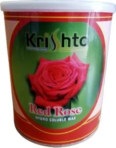 Krishto Hydro Soluble Red Rose Wax For Hair & Tan Removal Arms Legs and ...