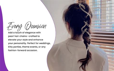 RECTYO GALLERY 4 Pcs Premium Faux Pearls Hair Accessories Hand-made ...