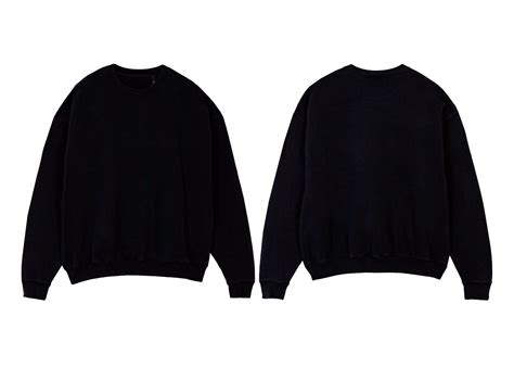 Black Oversized Crewneck Sweater Mockup - Etsy | Oversized crewneck ...