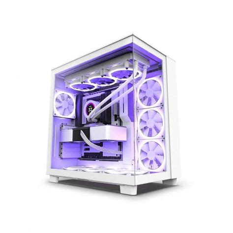 Caja para PC de juegos NZXT H9 Flow - Flujo de aire con cámara dual de ...