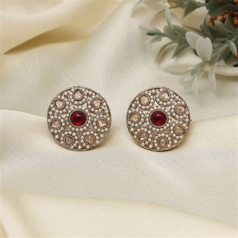 Regal Rani Color Tops Stud Earrings – Eindiawholesale