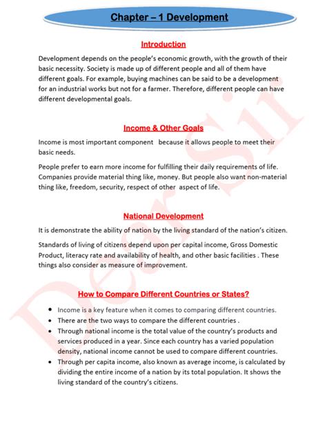 Class 10 Eco Ch 1 Notes 的图像结果
