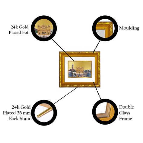 Divine Golden Temple Photo Frame | 24K Gold – PujaShoppe