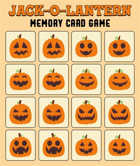 Halloween Matching Game For Toddlers - 15 Free PDF Printables | Printablee
