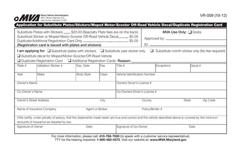 Mva Form Vr 009 ≡ Fill Out Printable PDF Forms Online