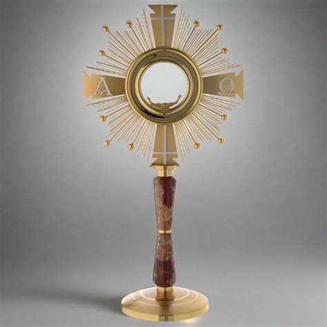 Embrace Grace: The Ethereal MON279 Gold-Plated Monstrance – Living Words