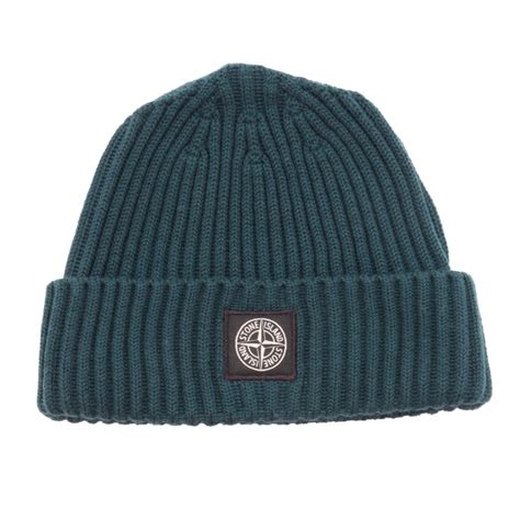 3259AL cuffia bimbo boy STONE ISLAND kids wool beanie green