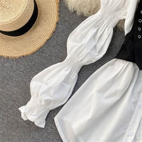 Lucy Puff sleeves Blouse with Gormmet Body Harness – TrenBee