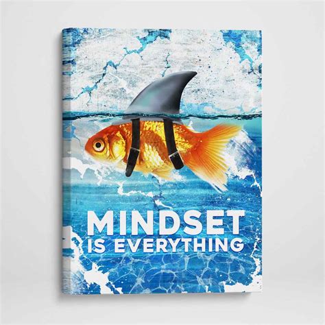 Mindset Is Everything Office Wall Art Motivational Poster Canvas Print ...