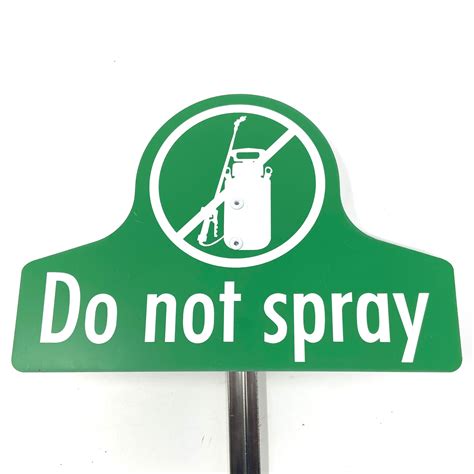 Do Not Spray Sign 的图像结果