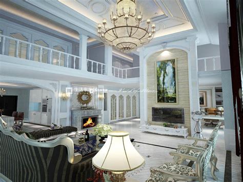 中海紫御豪庭750平米法式轻奢别墅装修设计案例 - 上海尚层装饰张永吉设计作品