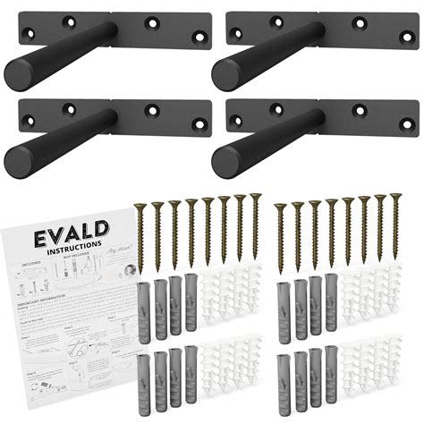 Floating Shelf Bracket - Heavy Duty Shelving Mount - 16x Strong Screws ...