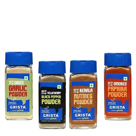 CRISTA Kitchen Ground Spices (Masala) Basics Combo Pack - 3 | Nutmeg ...
