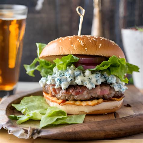 Bacon Blue Cheese Burger Recipe: Perfectly Savory! - The Fresh Man cook