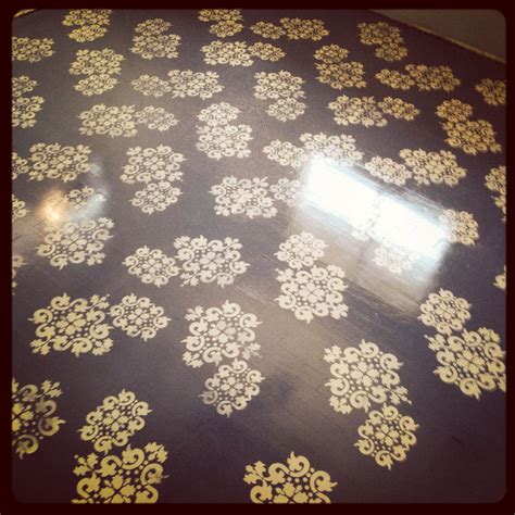 Stenciled Wood Floors