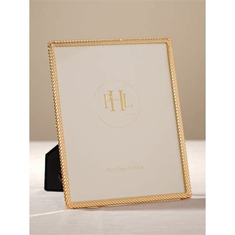 Buy Pure Home + Living Gold Plated Diagonal Twisted Metal Photo Frame ...