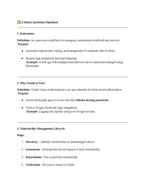WAS 2 Marks - Assignment: Key Concepts in Kubernetes, OAuth, and ...