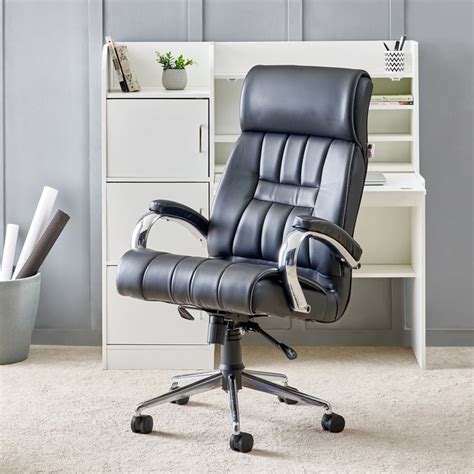 Buy Zuby Roxx Faux Leather High Back Office Chair - Black from Home ...