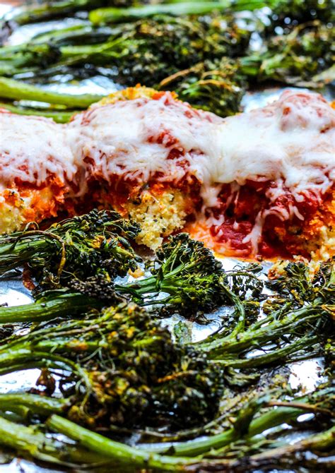 Sheet Pan Chicken Parmesan with Crispy Broccolini - Ally's Cooking