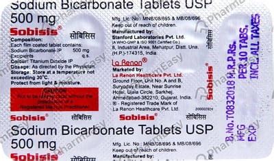 Sobisis Ec 500 MG Tablet (10): Uses, Side Effects, Price & Dosage ...